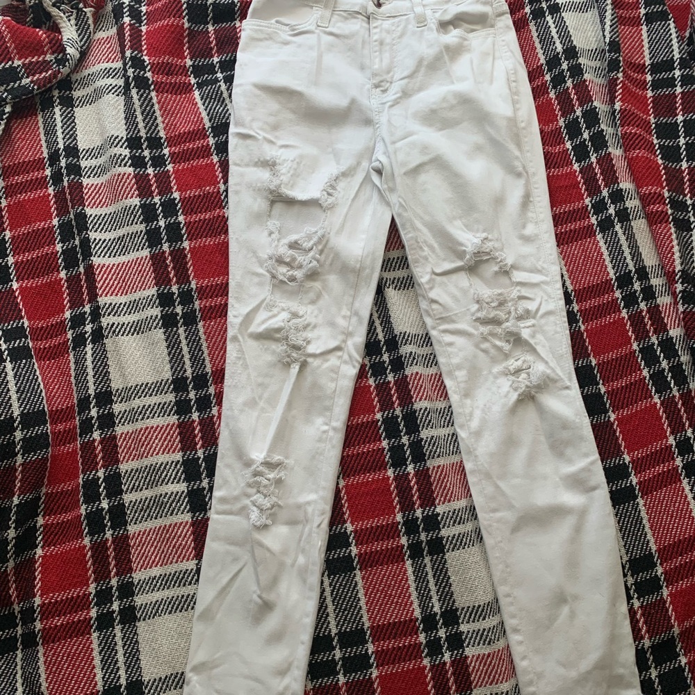 Akita Chicago White Ripped Skinny Jeans Size 5